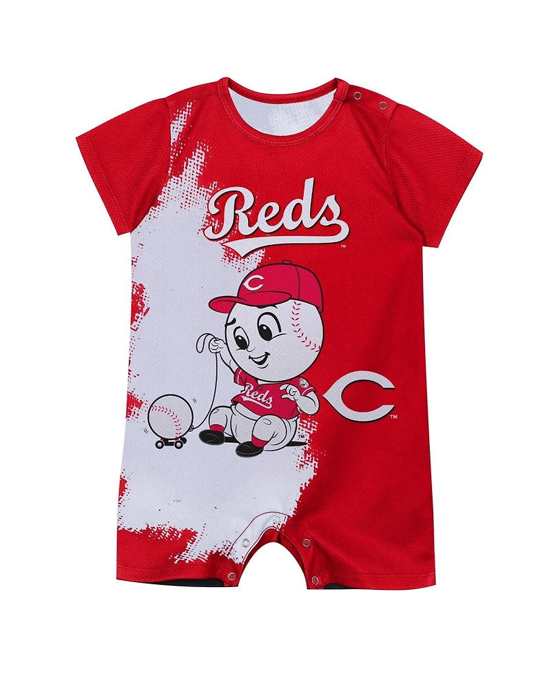 Outerstuff Baby Boys and Girls Red Cincinnati Reds Mascot Bodysuit