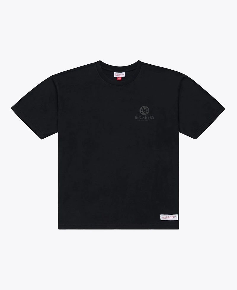 Mitchell & Ness Men's Black Ohio State Buckeyes Monochrome Icon T-Shirt