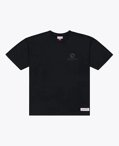 Mitchell & Ness Men's Black Ohio State Buckeyes Monochrome Icon T-Shirt