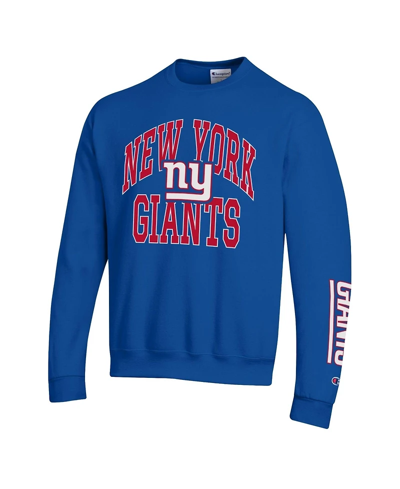 Champion Men's New York Giants Fleece Crewneck Graphic Sweatshirt