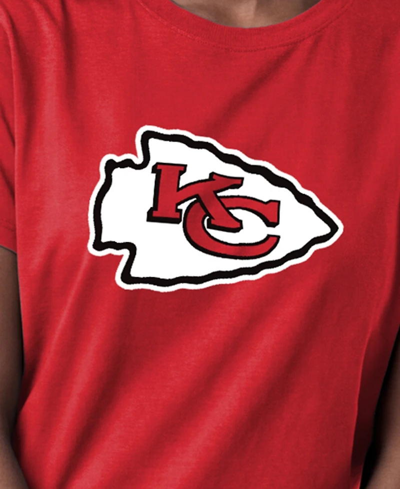 Champion Women's Kansas City Chiefs Crewneck Short-Sleeve Cotton-Blend T-Shirt