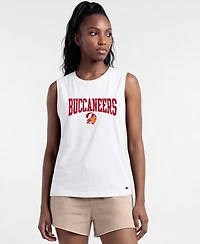 Champion Women's Tampa Bay Buccaneers Distressed Muscle Tank Top