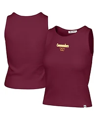 '47 Brand Women's Washington Commanders Ribbed Cropped Cotton-Blend Tank Top
