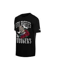 New Era Men's Los Angeles Dodgers Lifestyle Blessed Aesthetic Relaxed-Fit Graphic T-Shirt