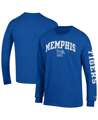 Champion Men's Memphis Tigers Arch Over Logo 2-Hit Long-Sleeve T-Shirt