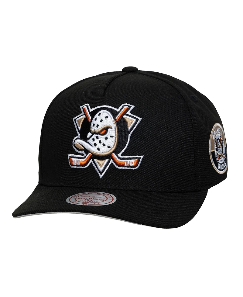 Mitchell & Ness Men's Anaheim Ducks Snapback High-Crown Hat