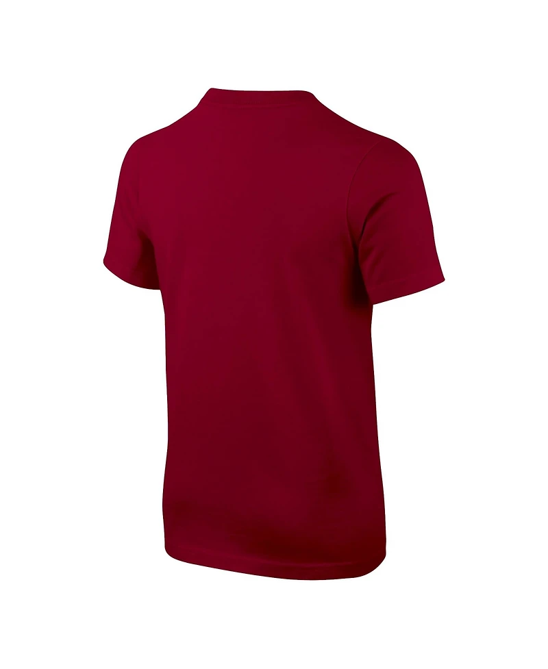 Nike Big Boys and Girls Crimson Alabama Tide Logo T-Shirt