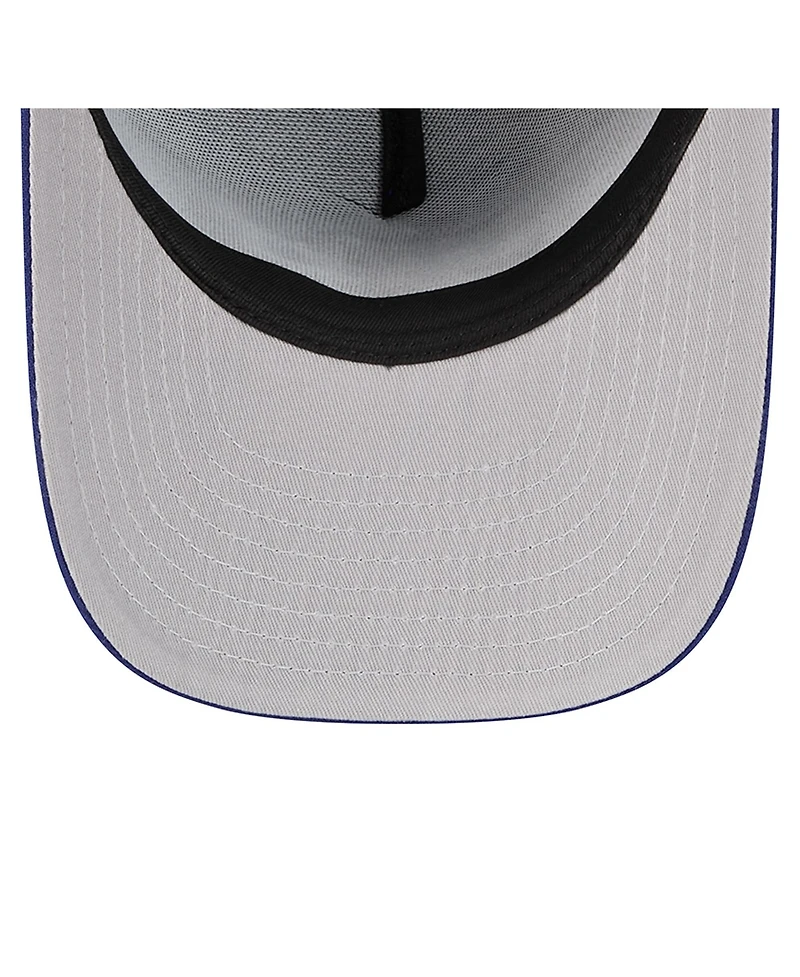 New Era Men's Dark Blue Los Angeles Dodgers Cartoon A-Frame 59FIFTY Fitted Hat