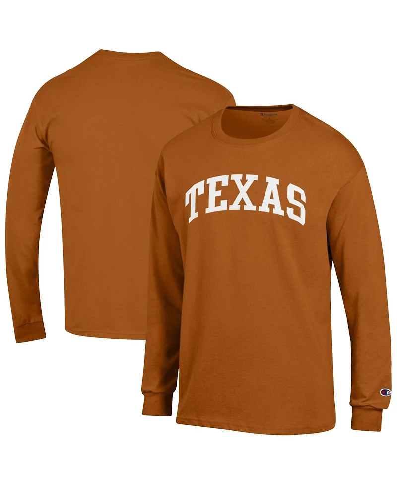 Champion Men's Texas Orange Longhorns Basic Arch Long Sleeve T-Shirt