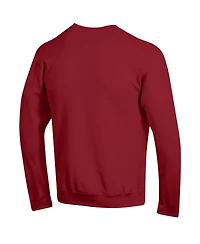 Champion Men's Arkansas Razorbacks Crewneck Arch Over Logo Pullover Sweatshirt
