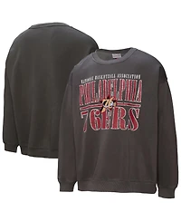 Mitchell & Ness Men's Philadelphia 76ers Nba Downtown Collection Relaxed-Fit Fleece Sweatshirt