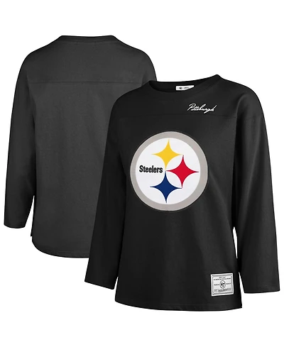 '47 Brand Women's Pittsburgh Steelers Game Nod Timeless Long-Sleeve Heavyweight T-Shirt