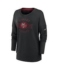 Nike Women's Black San Francisco 49ers Playback Icon Dri-fit Sweatshirt