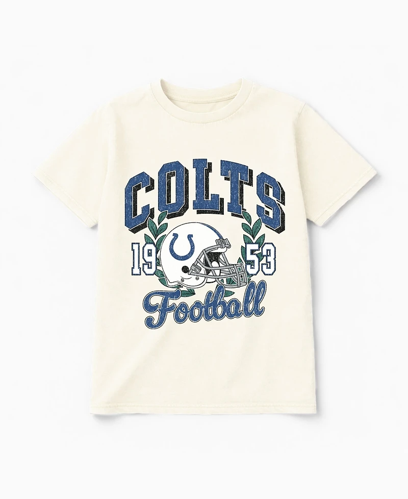 Gameday Couture Women's Indianapolis Colts Distressed Graphic Raised on Victory T-Shirt