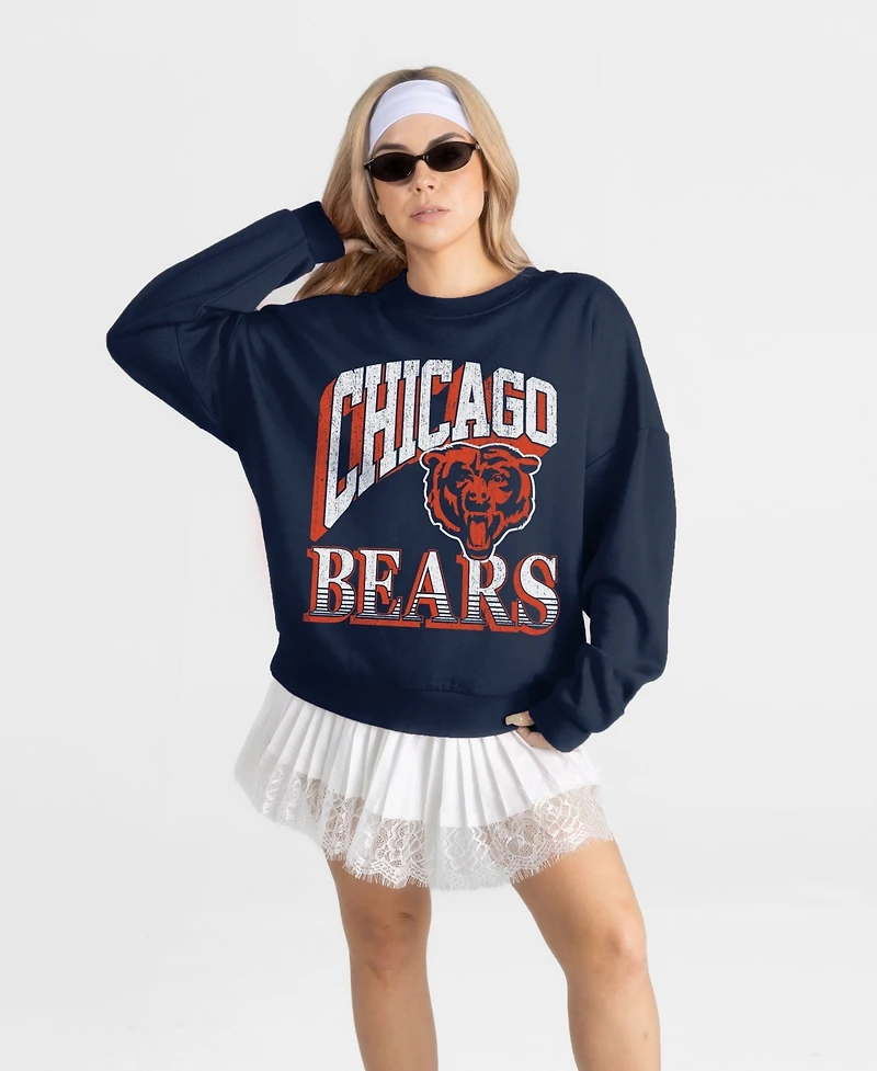 Gameday Couture Women's Chicago Bears Main Character Oversized Dropped-Shoulder Sweatshirt