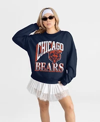 Gameday Couture Women's Chicago Bears Main Character Oversized Dropped-Shoulder Sweatshirt