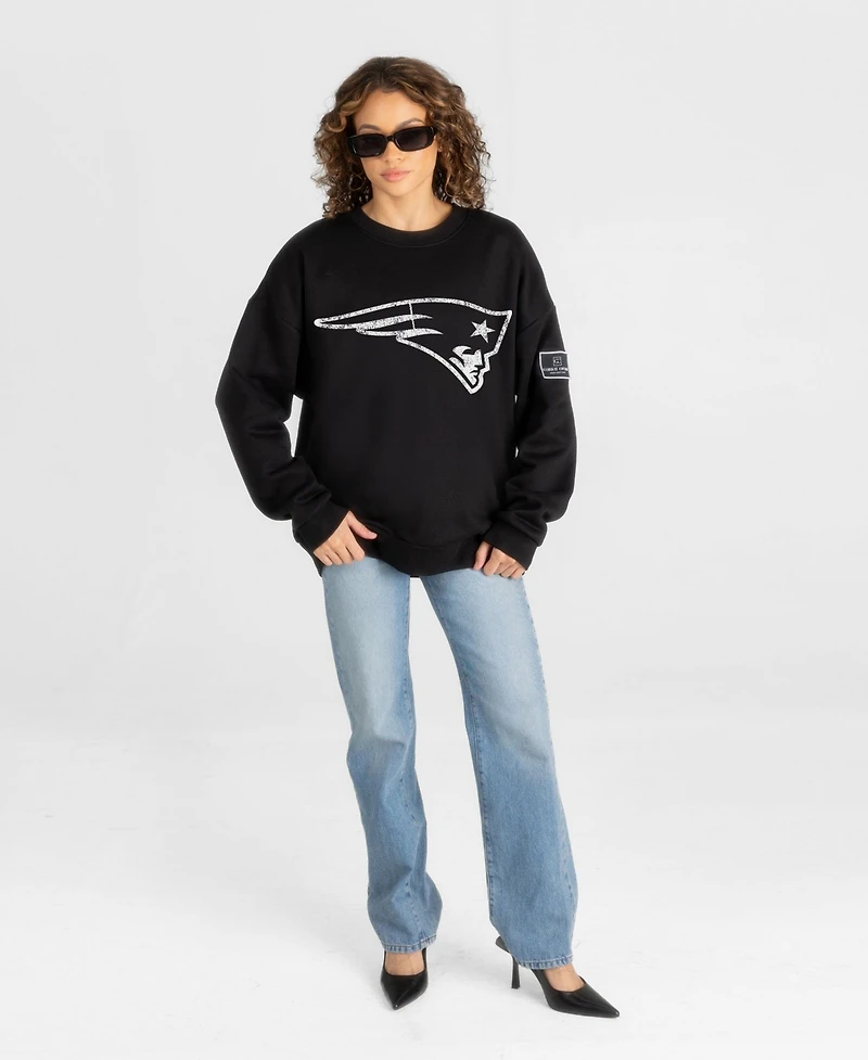 Gameday Couture Women's New England Patriots Oversized Dropped-Shoulder Sweatshirt