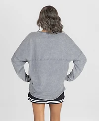 Gameday Couture Women's Illinois Fighting Illini Oversized Dropped-Shoulder Long Sleeve T-Shirt