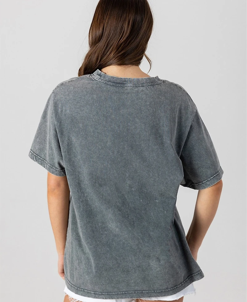 Gameday Couture Women's Minnesota Vikings Classic Grind Oversized Washed T-Shirt