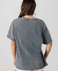 Gameday Couture Women's Minnesota Vikings Classic Grind Oversized Washed T-Shirt