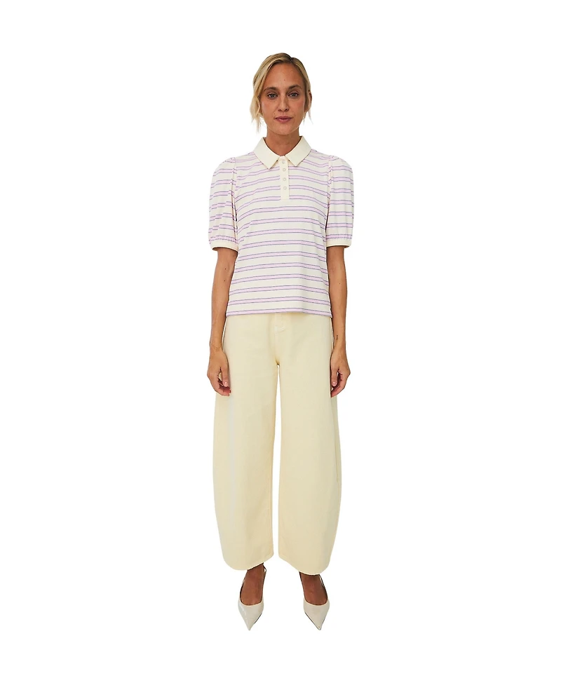 Cras Women's Kleo Striped Polo Shirt