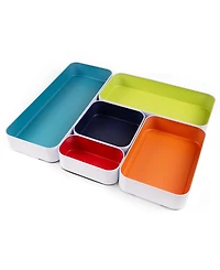 three by three Metal Drawer Organizers, Set of 5