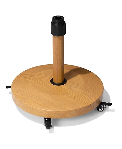 Pellebant 55lbs Round Concrete Market Umbrella Base With Wheels
