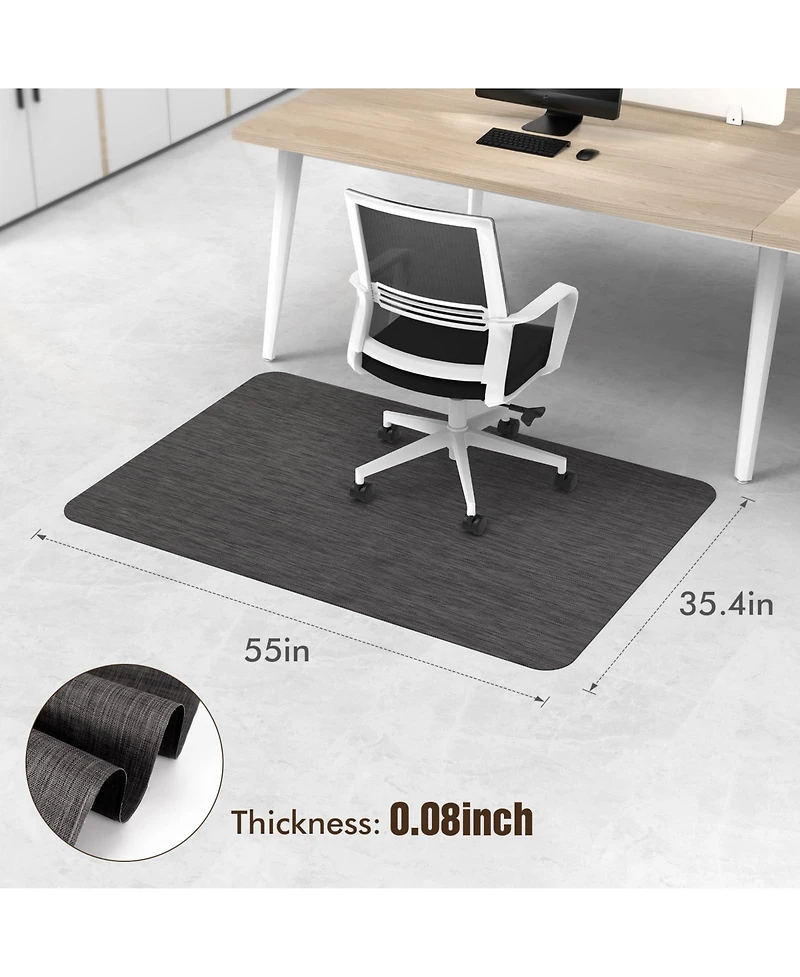 Danrong Large Anti Slip Pvc Floor Protector Mat For Hardwood Tile And Hard Floors