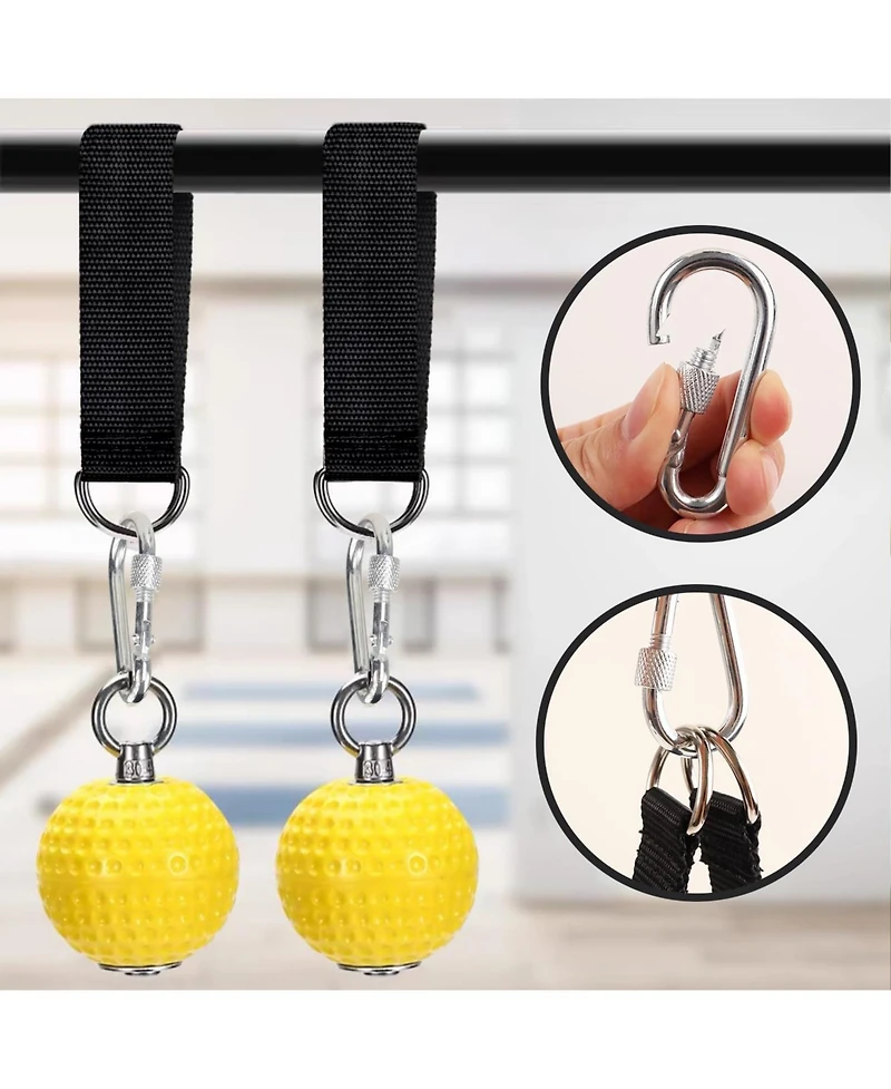 Piscifun Outdoor Tree Swing Straps Hanging Kit Heavy Duty Nylon Webbing Carabiners 220 Lbs Weight Capacity