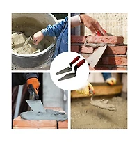 Xdovet Masonry Trowel Set High Carbon Steel Comfort Grip 2-Piece