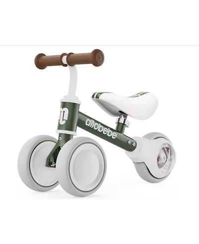 Allobebe Baby Balance Bike for Ages 1-3, 3-Wheel Ride-On with Adjustable Seat and Silent Wheels