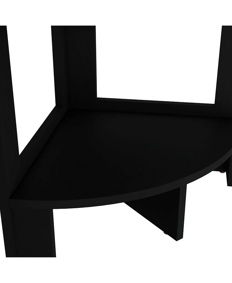 Fm Furniture Gisela Corner Shelf With Three Shelves