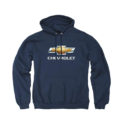Corvette Men's Chevrolet Chevy Bowtie Stacked Pull-Over Hoodie