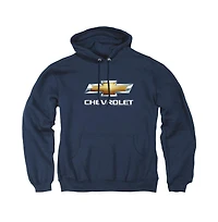 Corvette Men's Chevrolet Chevy Bowtie Stacked Pull-Over Hoodie