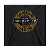 Corvette Men's Genuine Chevy Parts Distressed Sign Pull-Over Hoodie