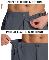 Piscifun Mens Hiking Cargo Shorts 6 Zipper Pockets Quick Dry Lightweight Upf 50 Water Resistant Golf Fishing Casual Wear