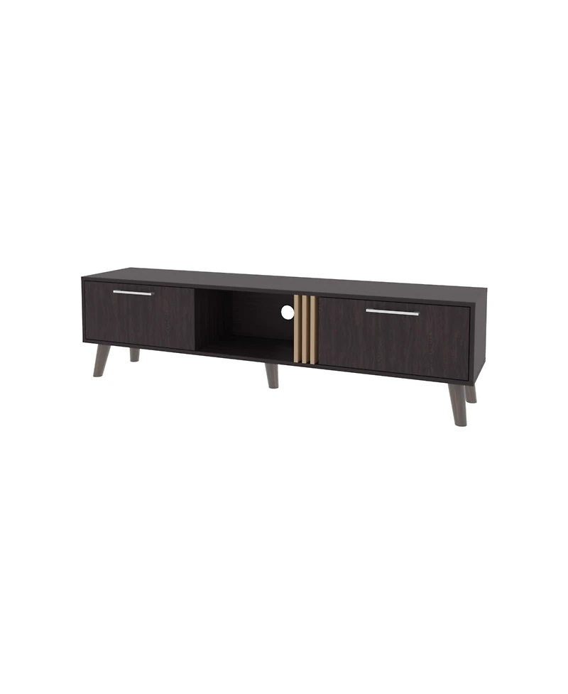 Fm Furniture Dragon Tv Stand with 2 Doors and Open Storage