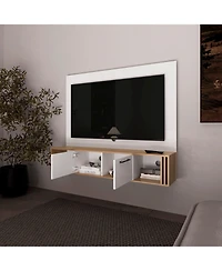 Fm Furniture Lesslie Entertainment Center Multistorage and Cable Management