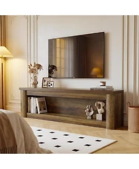 Tribesigns 63" Tv Stand for TVs up to 75", Rustic Media Console