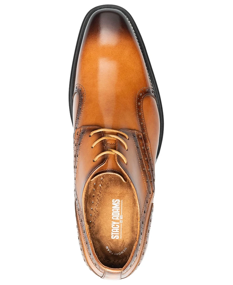 Stacy Adams Men's Alexander Perforated Calf Leather Plain-Toe Oxfords