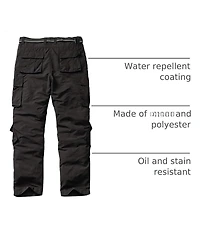 Piscifun Men's Hiking Cargo Pants Outdoor Casual Stretchy Upf 50 Water Resistant 8 Pockets