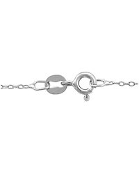 Diamond A Initial 18" Pendant Necklace (1/10 ct. t.w.) in Sterling Silver