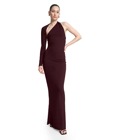 Marcella Women's Manhattan Asymmetric One-Shoulder Evening Gown