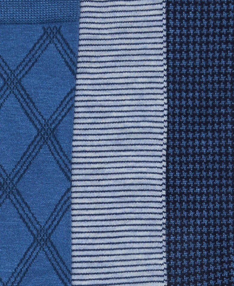 Perry Ellis Portfolio Men's Crew Dress Socks, 3-Pack