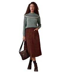Celtic & Co. Women's Utility Cord Midi Skirt