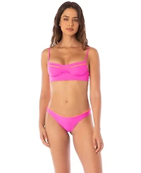 Maaji Women's Poppy Pink Iconic Bikini Bottom