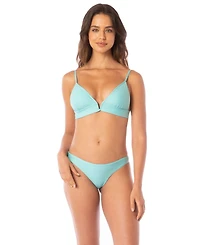 Maaji Women's Sea Turquoise Paradiso Eyelet Bikini Top