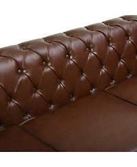 Streamdale Furniture Modern 4-Seater L-Shaped Sectional Sofa with Storage Ottoman