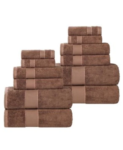 Superior Niles Egypt Produced Giza Cotton Dobby Ultra Plush Thick Soft Absorbent Towel Set