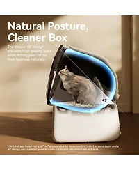 Catlink Scoop Robot Pro Smart Self-Cleaning Litter Box Ai Health Monitor Odor Control Multi-Cat